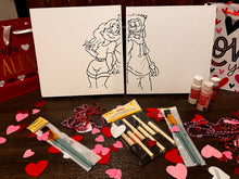 Load image into Gallery viewer, Valentine&#39;s Couples Canvas Sets
