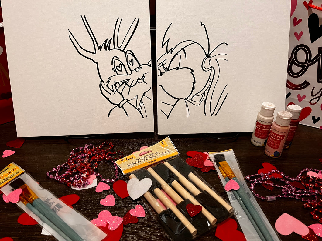 Valentine's Couples Canvas Sets